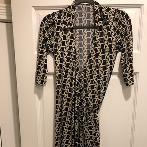 Women’s Chain Link Design Wrap Dress